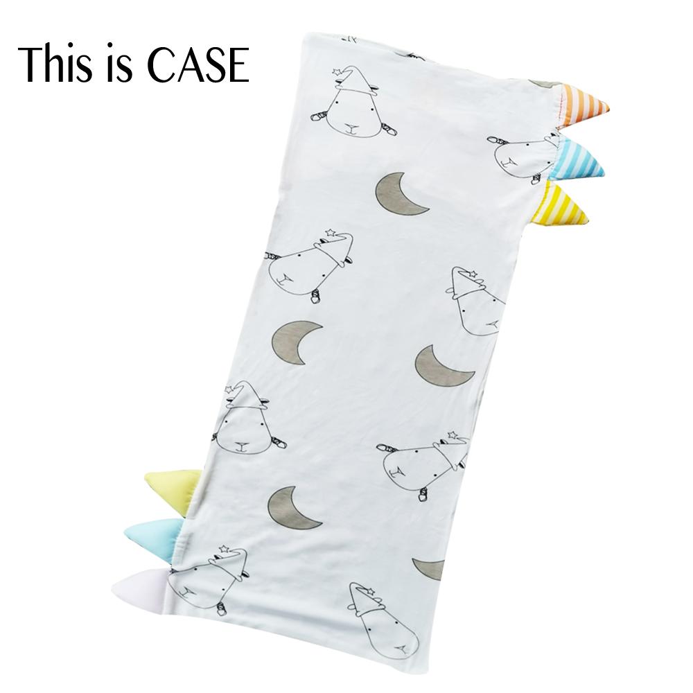 Bed-Time Buddy Case Big Moon & Sheepz White with Colour & Stripe tag - Jumbo
