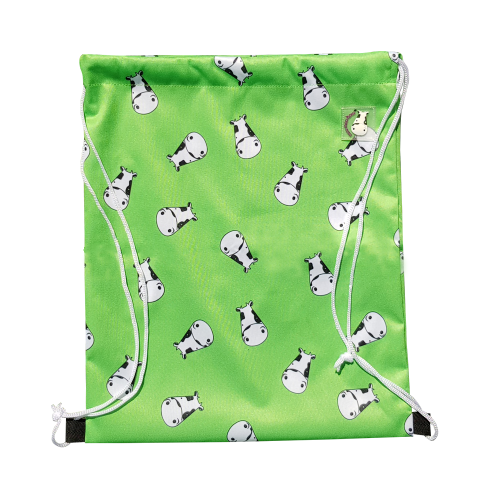 Lucky Bag - Drawstring Bag Lucky Kow Green