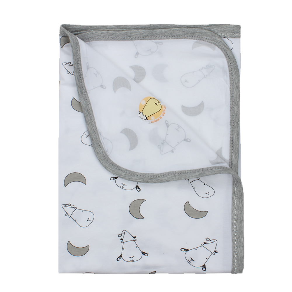 Single Layer Blanket Small Moon & Sheepz White