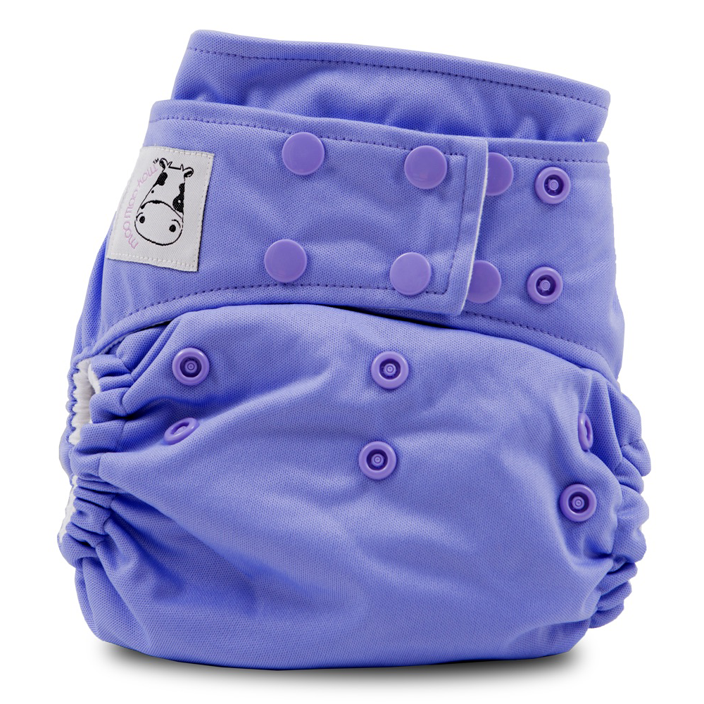 Cloth Diaper One Size Snap - Purple