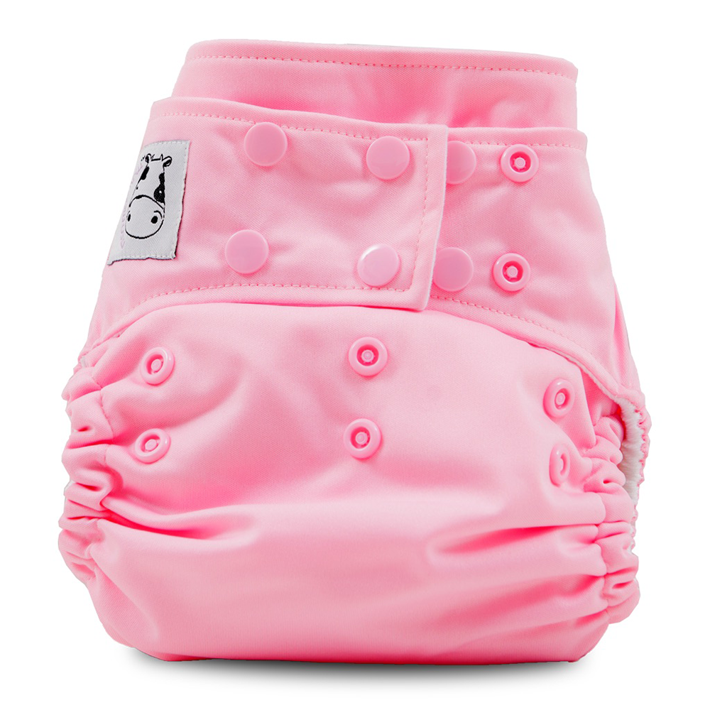 Cloth Diaper One Size Snap - Sweet Pink