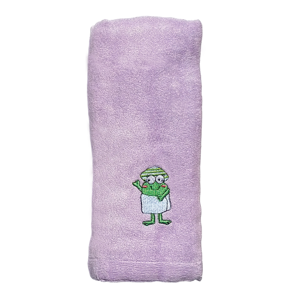 CrokCrokFrok Bamboo Towel for Baby & Kids - Purple - Small