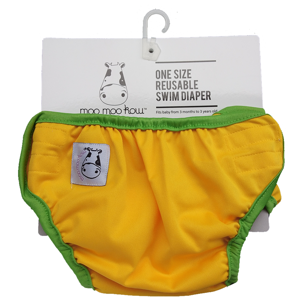 One Size Swim Diaper Yellow